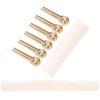 String Stud Kit Ox Bone Guitar Nut and Saddle Strings Tension Adjustment Tool Accessories(Copper String Stud Ox Bone