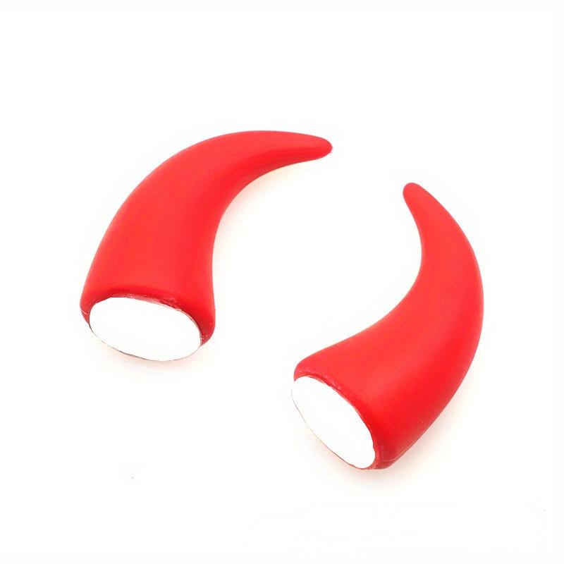 

Украшение приборной панели автомобиля, коровий рог, паста, электромобиль, круглая лампа, дьявол, коровий рог, украшение для мотоциклетного шлема, рог красный