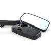 Aluminum Motorcycle Rear View Mirrors Anti-glare Blue Lens Square Convex Side Mirror for Motorcycle Street Bike