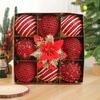 8CM 9PCS Christmas Ball Ornaments Luxury Foam Christmas Tree Party Decoration New Christmas Spheres Pendant