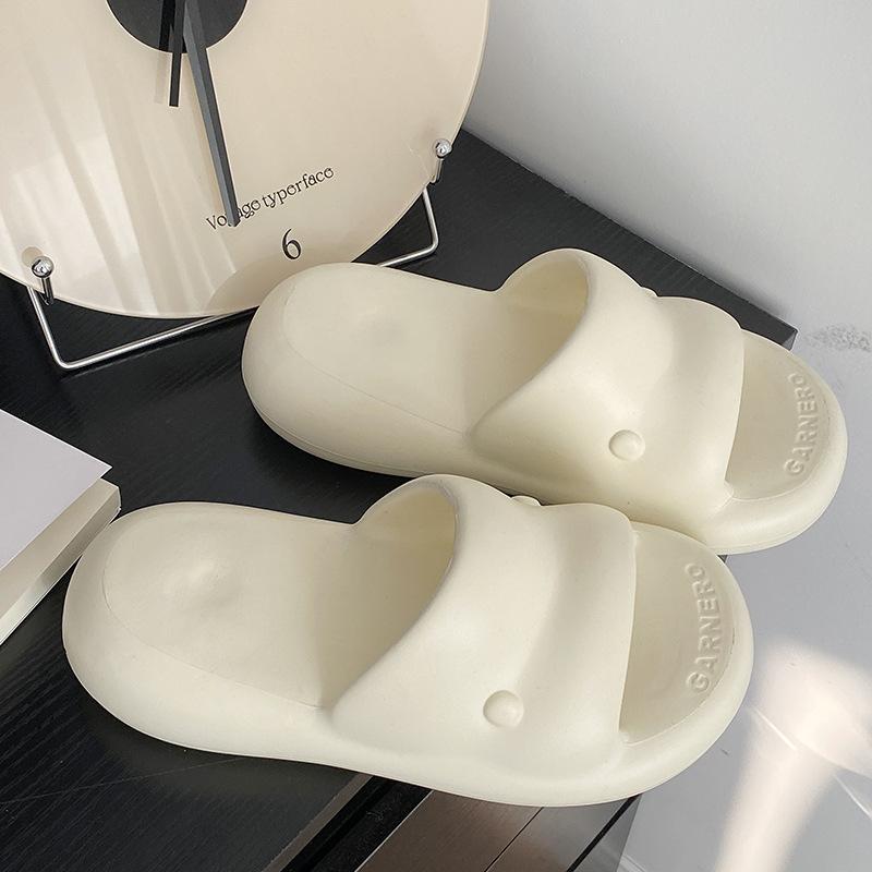 Fashion Women's Summer Slippers High-heeled Home Non Slip Sandals EVA Breathable Basic Bathroom Soft Indoor Beach Casual Flip Flops