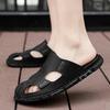 Baotou Sandals Summer Personalized Fashion Sports and Leisure Slippers Perforated Shoes Large-sized High-quality Leather Shoes