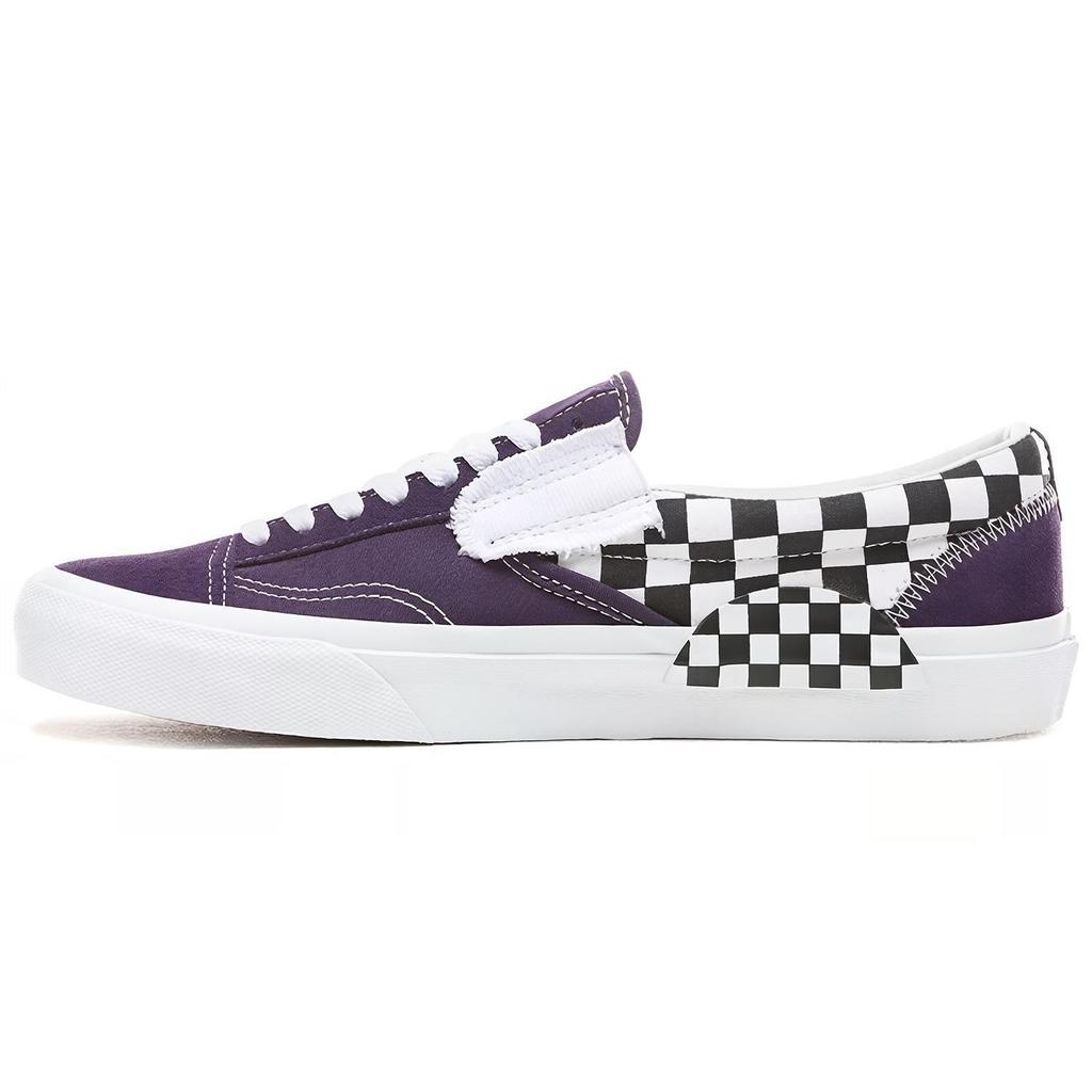 Vans Sneakers Slip-On CAP a Scacchi Mysterioso Unisex Viola Bianco VN0A3WM5VO3