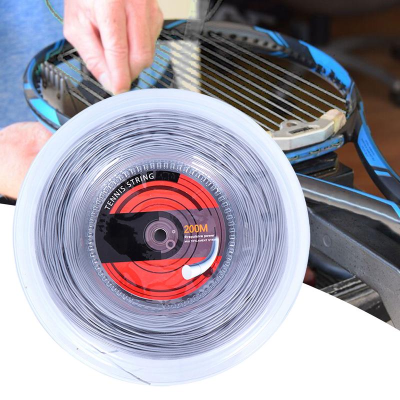 Nylon Tennis Racket String 16G/1.35mm Tennis Cord 200m Power Rough Enhance Hitting Experience