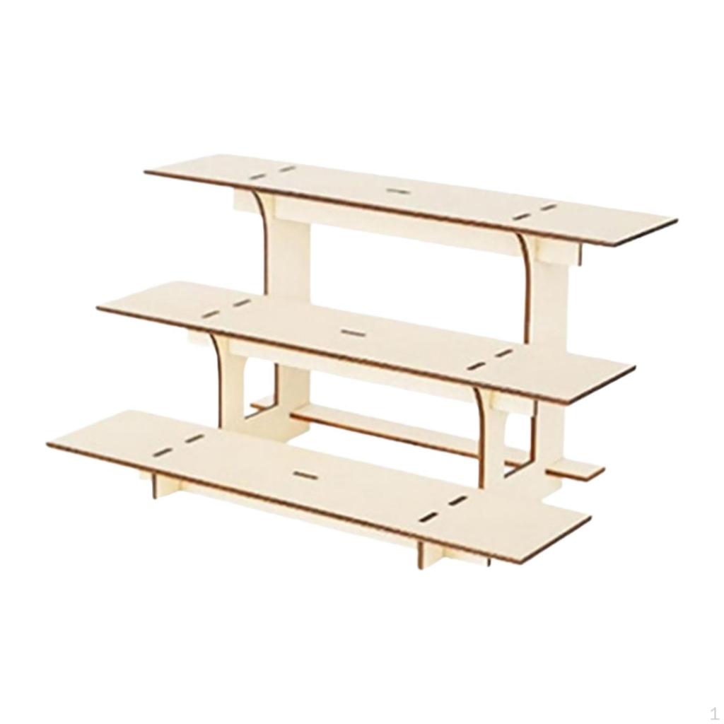 3 Tier Corner Display Rack with Shelves for Craft Shows And Markets