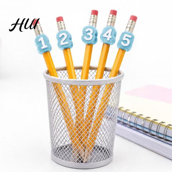 Reusable Pencil Stubs 1-20 20 Pcs Numbered Toppers, Classroom Organization Labels Daily Tracking Supplies for Teachers, Markers Clip Charm Supply