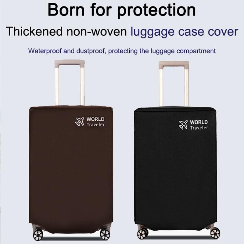 Dust Cover Protective Cover, Wear-Resistant Travel Box Cover Non-Woven Fabric ThickSuitcase Cover Protector Fit 20 Inch Luggage