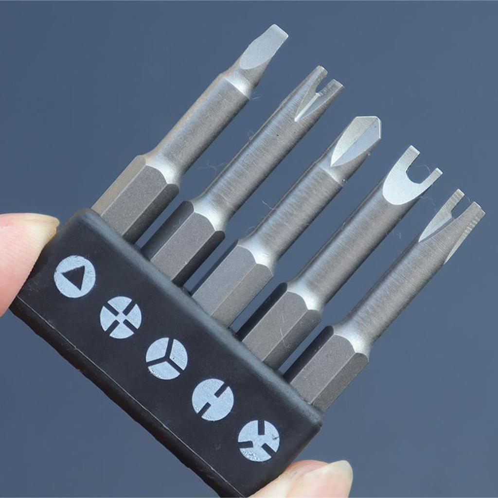 5Pcs/set 50mm Special-shaped Screwdriver Set U-shaped Y-shape Triangle Inner Cross Three-points Hand Tool Set