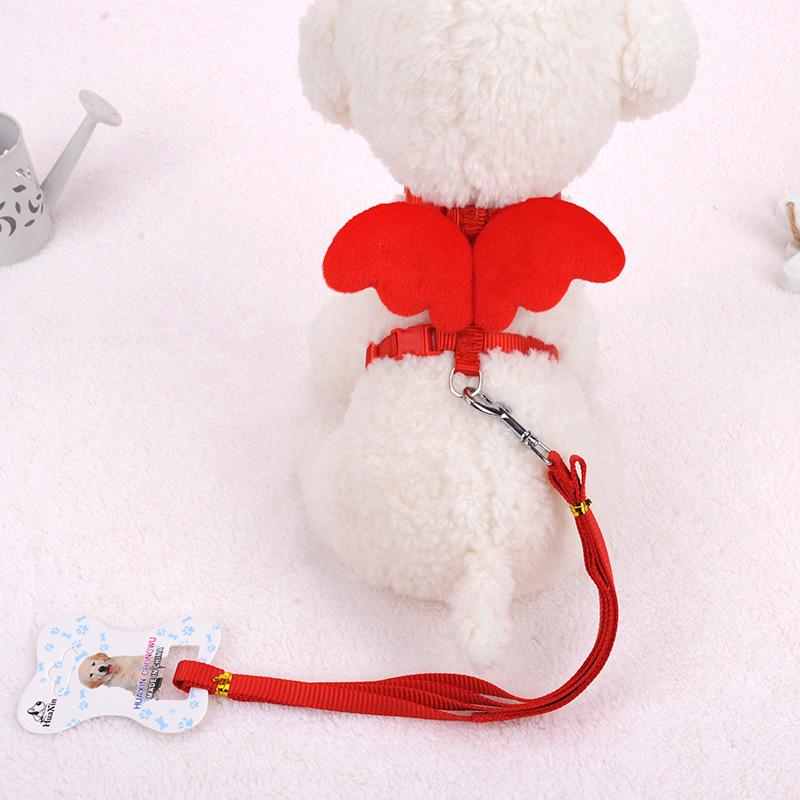 Small Pet Harness with Angel Wings - Multiple Colors Available