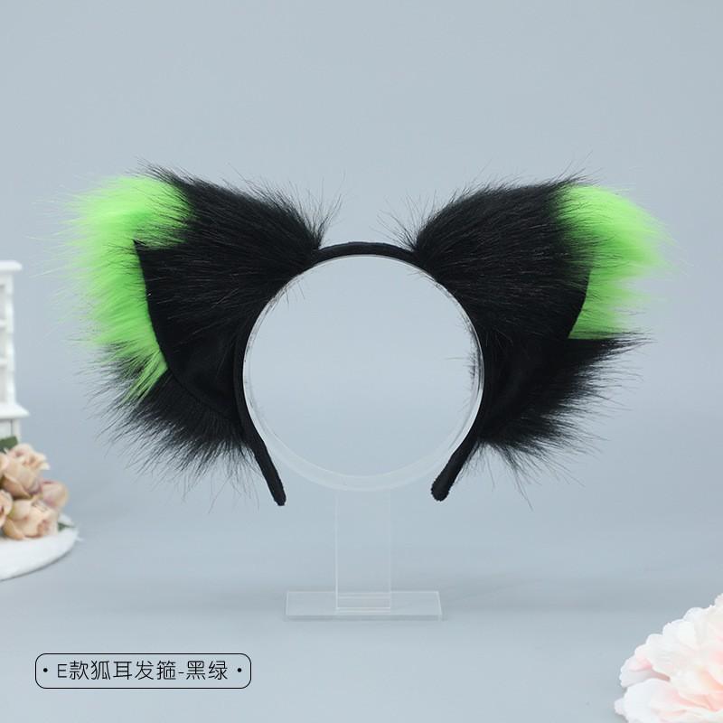Fluffy Fox Ear Headband Halloween Party Costume Cosplay Accessory Womens Sweet Cartoon Hairband
