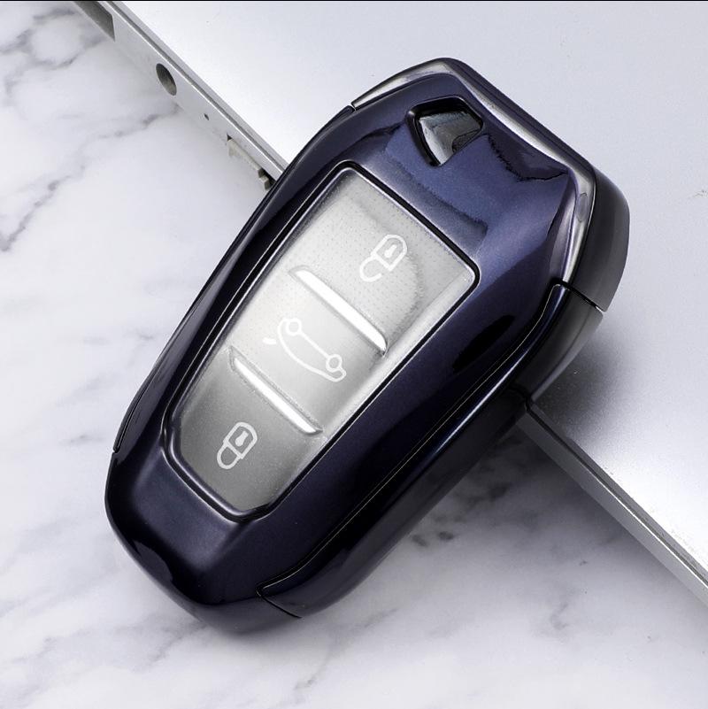Dongfeng Peugeot 408/5008/508L Key Cover 2019 Model with New Logo, TPU Car Key Bag