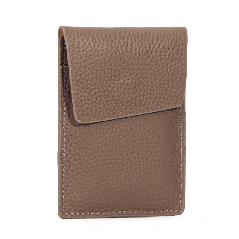 Ultra-thin Genuine Leather Women's Multi-card ID Holder