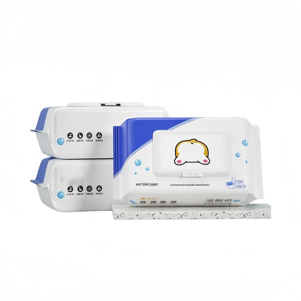 Gentle Formula Flushable Wet Wipes - Soft, Moisturizing, and Original Wood Pulp.