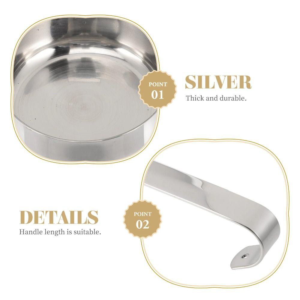 Flat Bottom Pizza Sauce Spoon Stainless Steel Serving Spoon Cooking Spoon Soup Ladle  Pizza