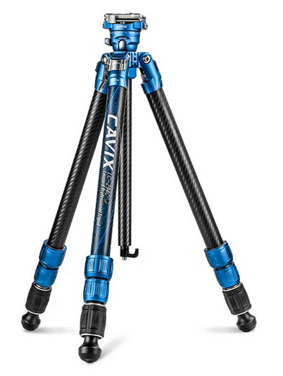 HDRIG Ultra-Light Carbon Fiber Tripod for DSLR Cameras синий