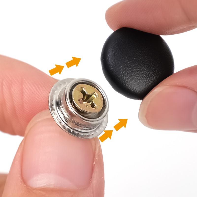 Car Roof Fixing Buckles Screw Set Interior Ceiling Headliner Cloth Repair Screw Cap Pu Rivets Retainer Buckle Accessories
