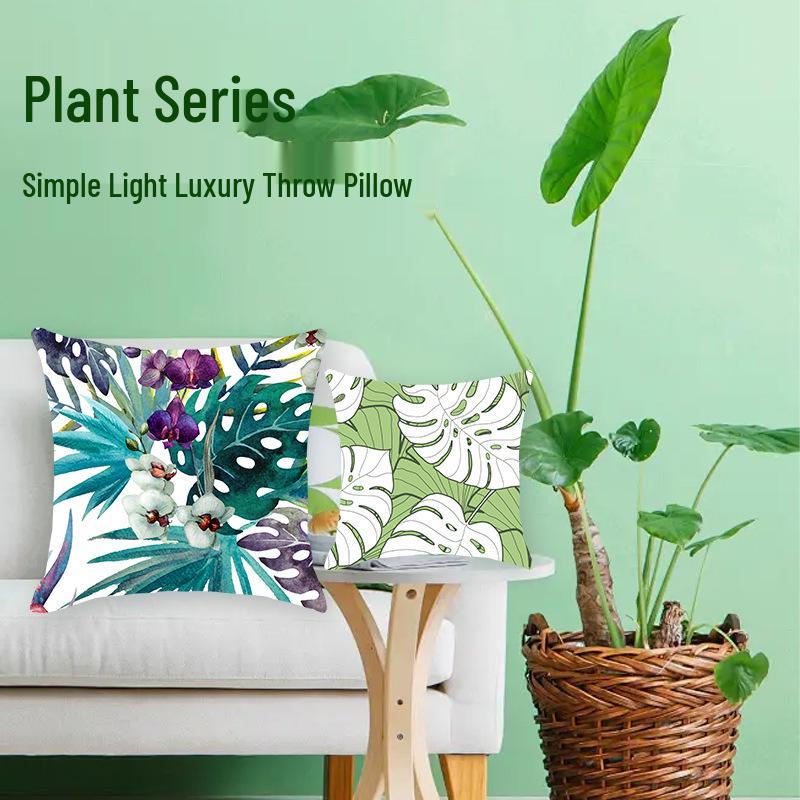 Nordic Floral Soft Pillowcase for Sofa, Office, or Bedside Decor