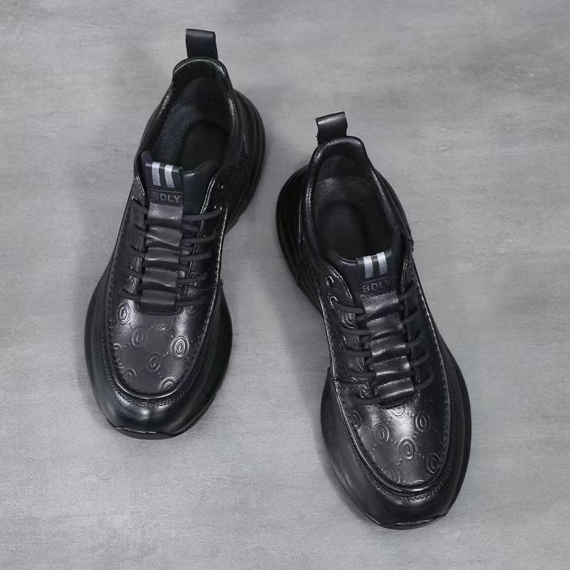 Fashion Golden Sapling Men's Shoes Leisure Elevated Shoes Autumn Spring Synthetic Male Casual Sneakers Tide Retro Thick Soled Sneaker