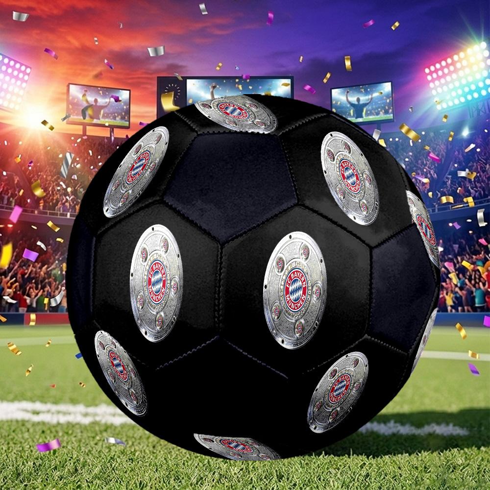 1pc Bayern Munich Crest Standard Size 5 Soccer ball, Durable game Soccer Ball for School Park Training & Daily Entertainment zq71430