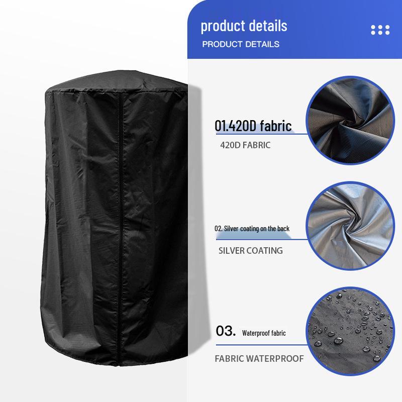 Rainproof Outdoor Patio Heater Cover - Waterproof Dust & Sun Protection