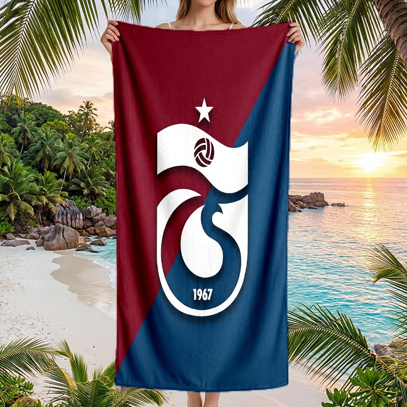 Asciugamano da Spiaggia Trabzonspor FC Stampa Asciugatura Rapida Microfibra Assorbente Portatile da Viaggio per Nuoto