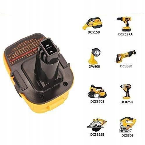 Adattatore Rosfix Dewalt DC9096 per batteria Dewalt (DCA1820) Giallo - Nero