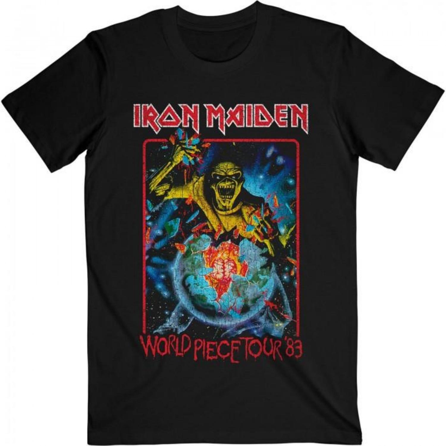 Iron Maiden Unisex Adult World Piece Tour Â´84 V.1 S чёрный
