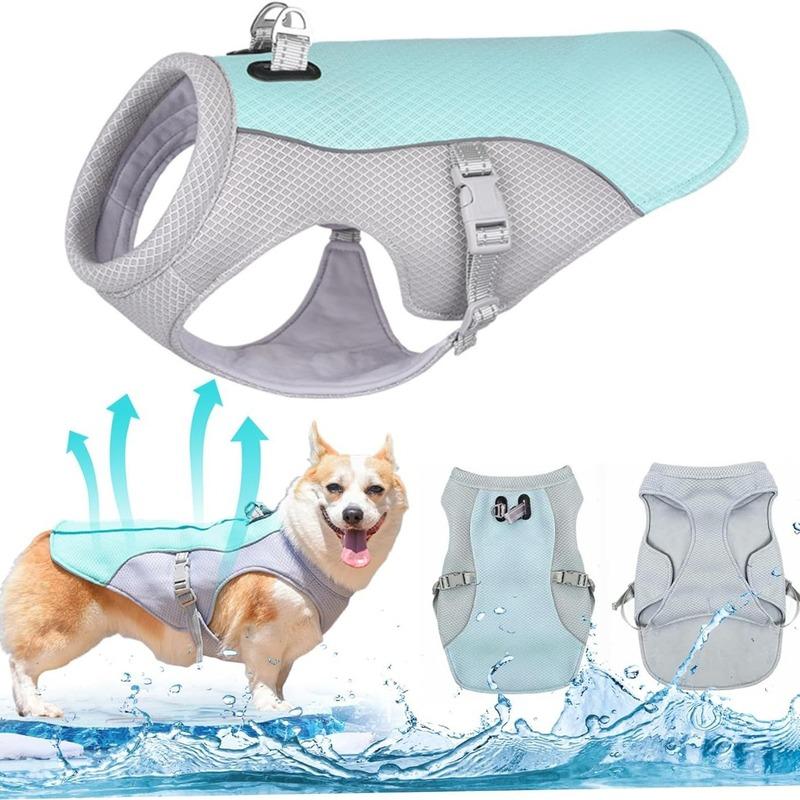 Summer Dog Cooling Vest Harness Reflective Quick Release Hot Pet Clothes Cool Jacket For Small Medium Large Dogs Accessories