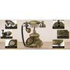 Vintage Telephone Classic Corded Bronze Old School for Bar Decor