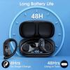 Sports Bluetooth Earphones IPX7 Waterproof Wireless Headphones 48hrs Music with Mic LED Power Display Soft Earhook TWS Earbuds