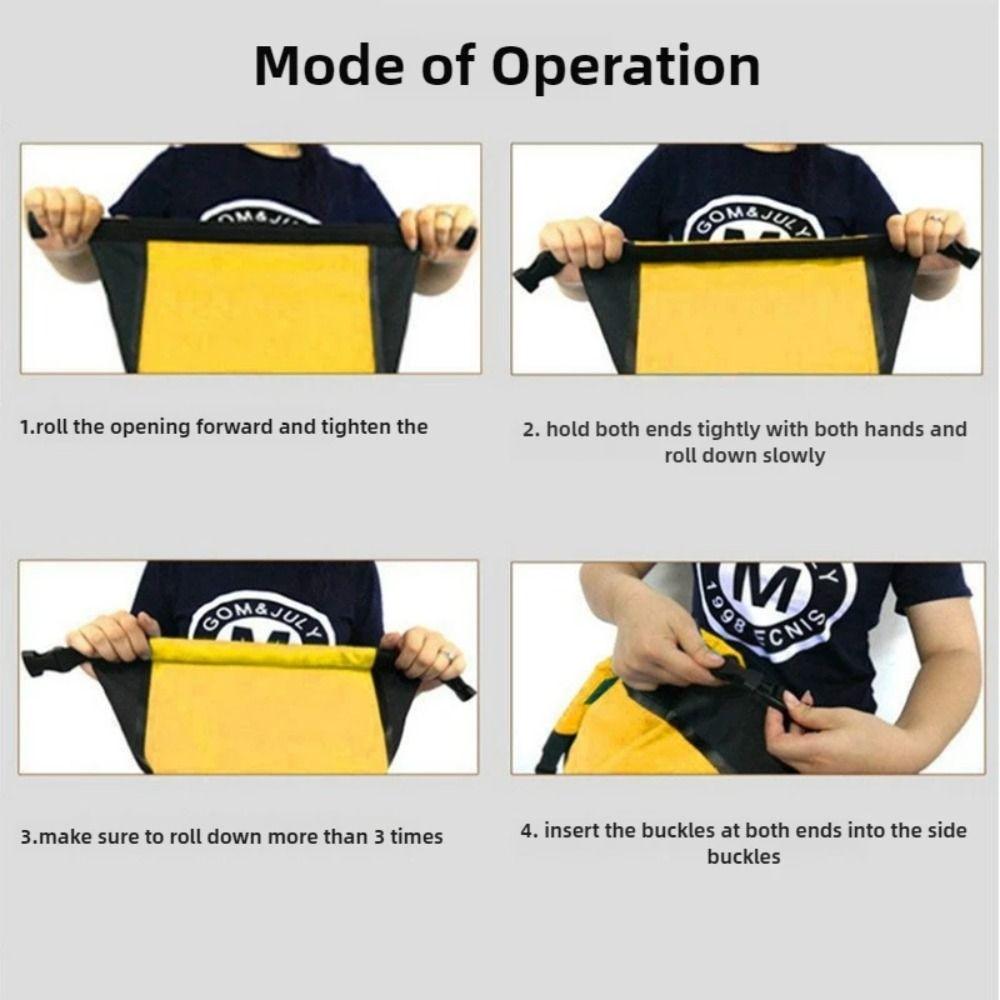 Large Capacity Waterproof Drift Bag IPX6 Rating Waterproof Bucket Bag Swimming Backpack  Camping