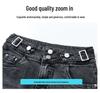 Women's High-Waist Denim Slit Midi Skirt, Slimming Elastic, No Lining - Spring/Summer Fashion