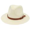 Summer Straw Woven Hat Wide Brim UV Protection Beach Panama Hat Soft Breathable Fedora Sun Hat