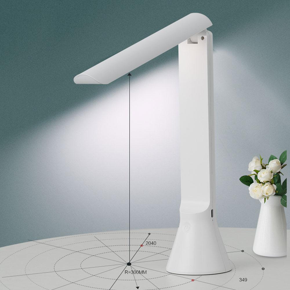 Portable Foldable LED Flashlight Table Desk Light Rechargeable Torch Sensor Table Lamp Reading Light Outdoor Emergency Lantern