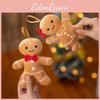 Christmas Man Gingerbread Pendant Plush Toy Doll Holiday Decor Keychain Couple