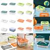 Dumplings Storage Box Multi Layer Stackable Food Storage Container with Lid and Handle Time Recoder Cookie Carrier