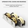 Upgrades Window Rollers Sliding Window Pulleys Steel/Nylon Window Glider Rollers Simple Installation for Sliding Doors
