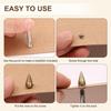 10-100Set Bullet Cone Spike and Stud Metal Screw Back for DIY Leather Craft Cool Rivets Punk Stud Coincal Layer 7X10mm