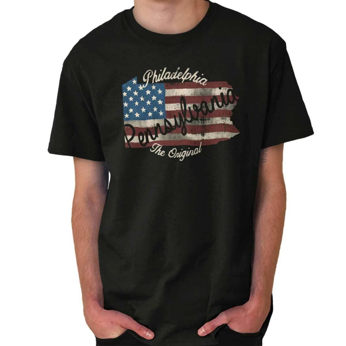 Philadelphia Pennsylvania PA Pride Souvenir Adult Short Sleeve Crewneck Tee XS