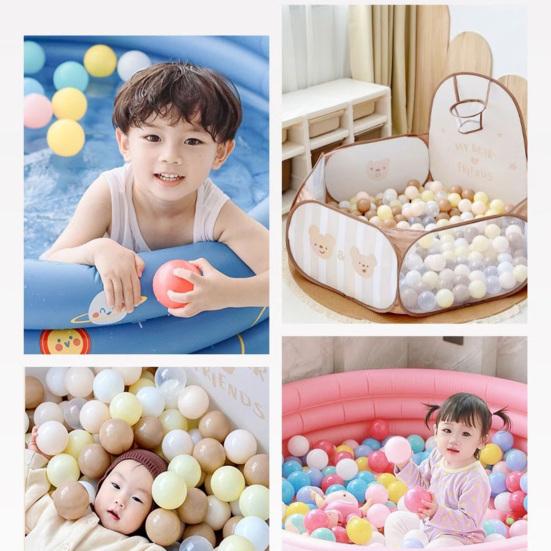 100 Stück/Set 7CM Bunte Bällebadbälle Verdicktes PE Quetschfest BPA Phthalat