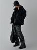 THE GREEN LAB Camo Military Cargo Pants [Camo Black]