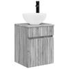 Bathroom Cabinet Set 5 pcs Grey Sonoma 43 x 11.5 x 60.5 cm