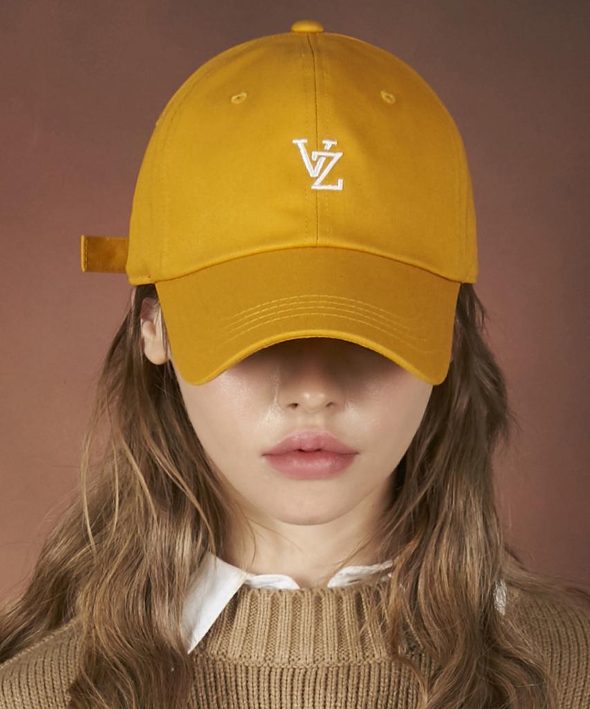 Bajal Monogram Soft Oversized Ball Cap Yellow