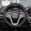 Leather Car Steering Wheel Cover For Isuzu D-MAX MU X 2012-2024 Covers For Covers Auto Interior Isuzu D MAX Accessories 2025