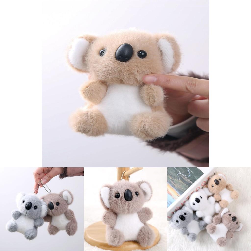 Cute Animal Plush Keychain With Cotton Filling For Girls School Bag Accessories