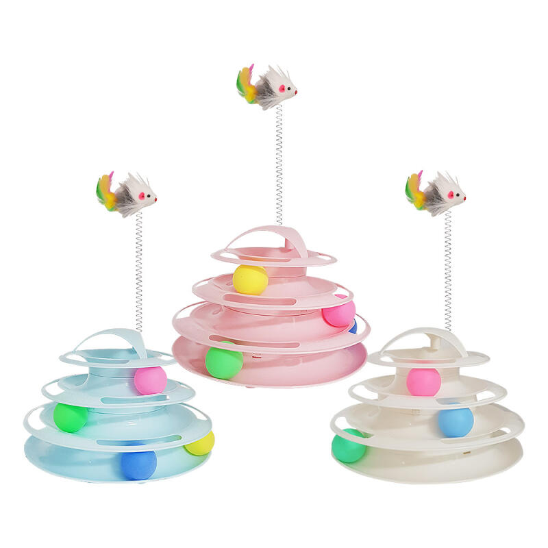 Punch Punch Disco Ball Cat Toy pink