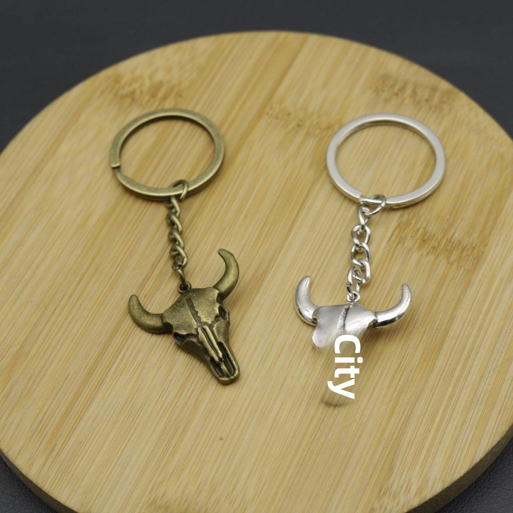 Xiyin Simple Bull Head Keychain Pendant - Hot-Selling Accessories