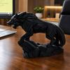 3D Printed Wolf Statue, Mechanical Style Wolf Figurine, Collectible Wolf Sculpture, Tabletop Ornament for Office Desk Shelf