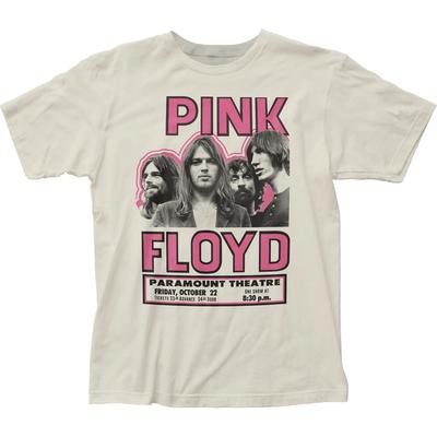 Pink Floyd Show Poster T-Shirt Herren Rock and Roll Klassisches Band T-Shirt Vintage Weiß