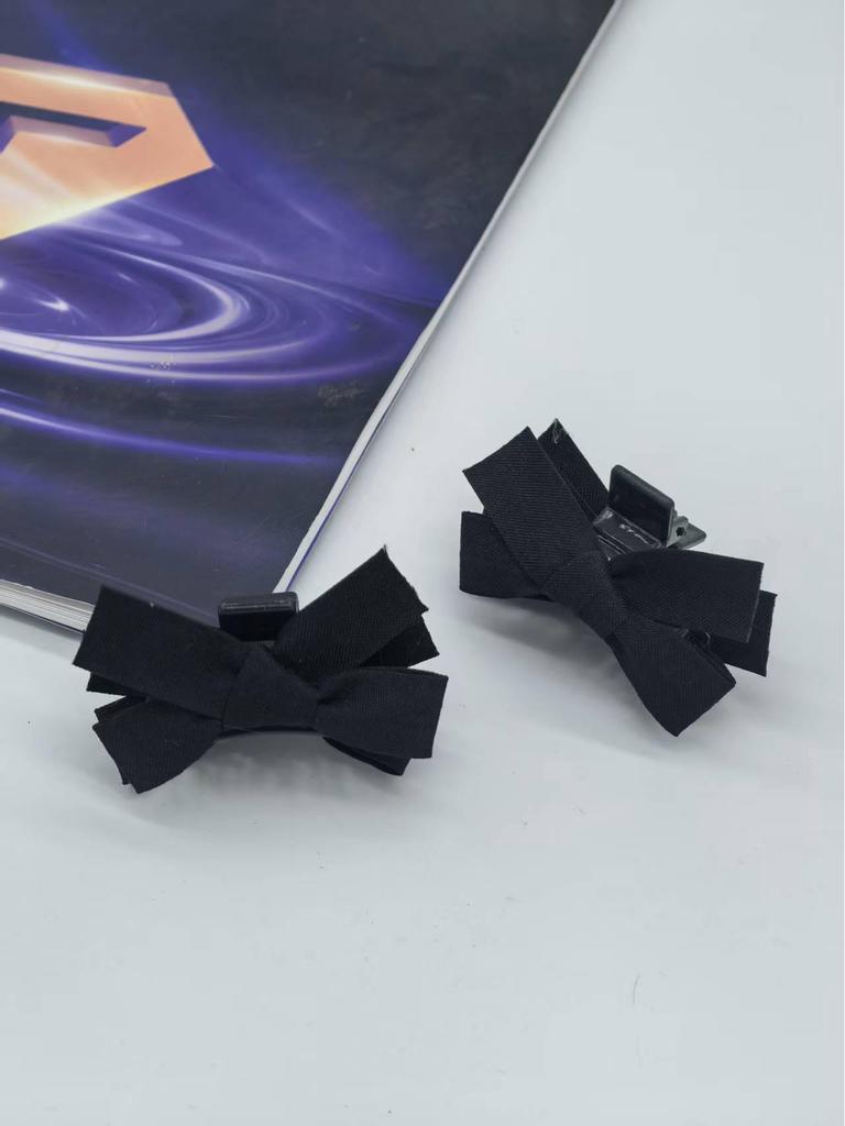 Red Plaid Bow Hair Clip - Women's Daily Hair Accessory